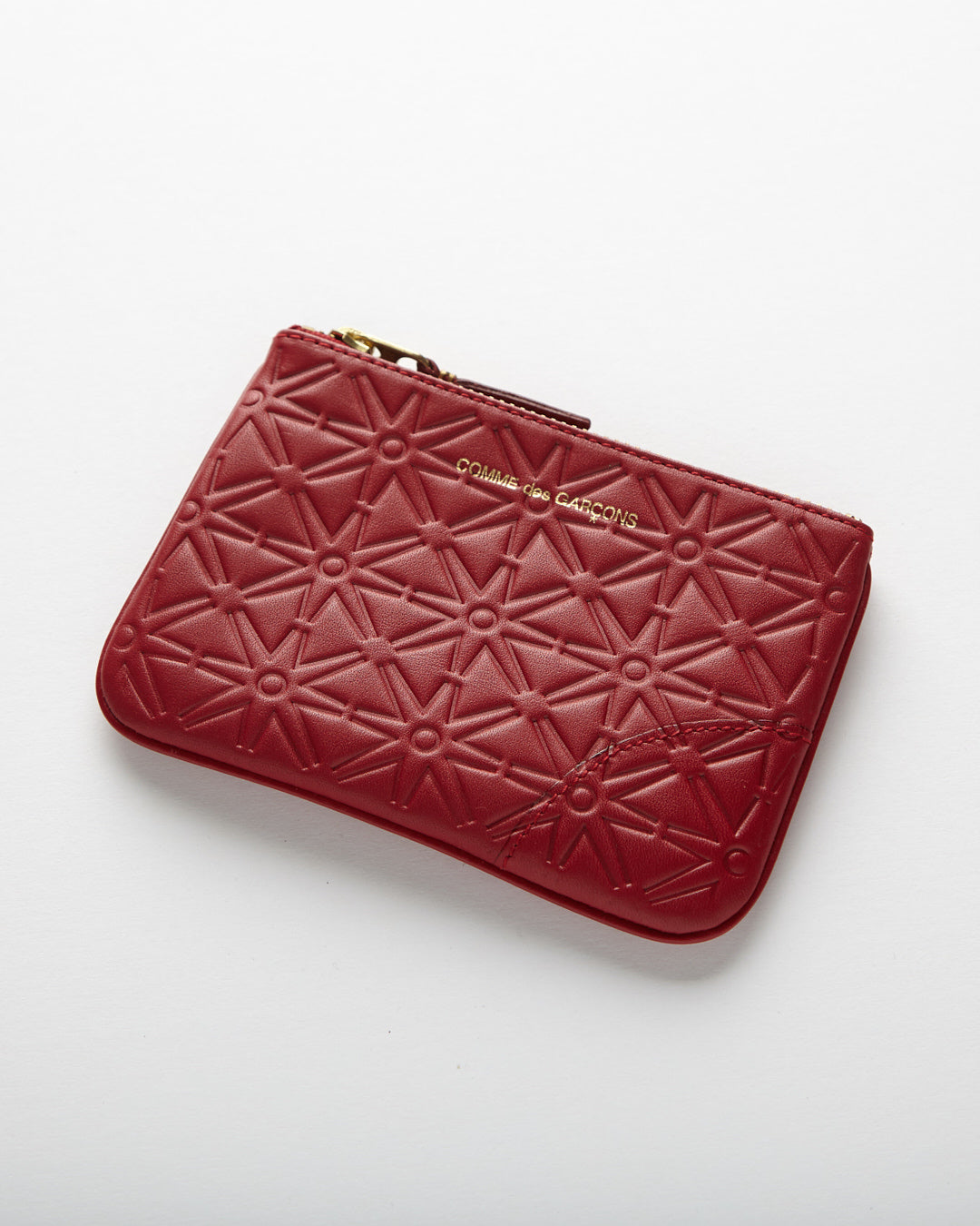 Embossed Leather Line Wallet - Red (SA810E-A)
