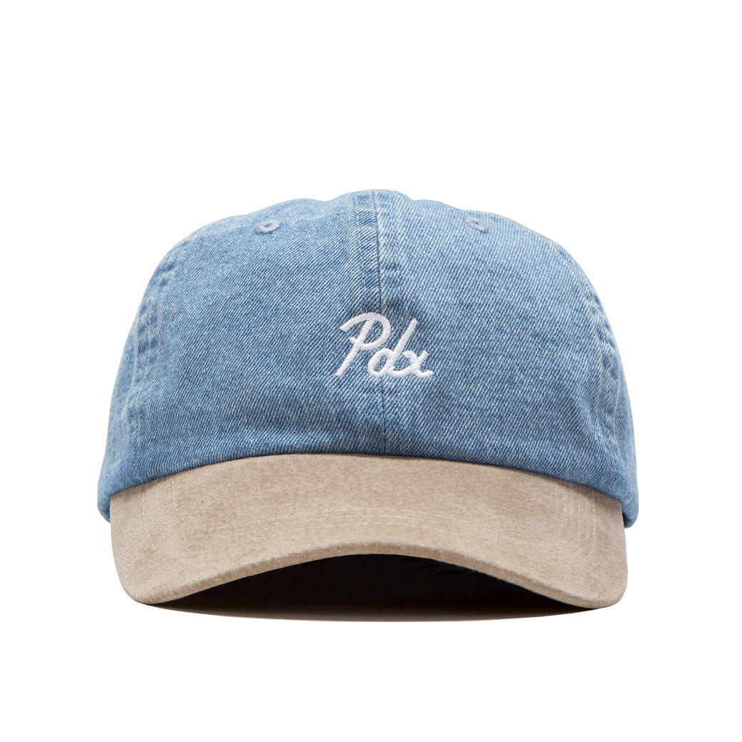 PDX Cap - Lightwashed Denim/Suede