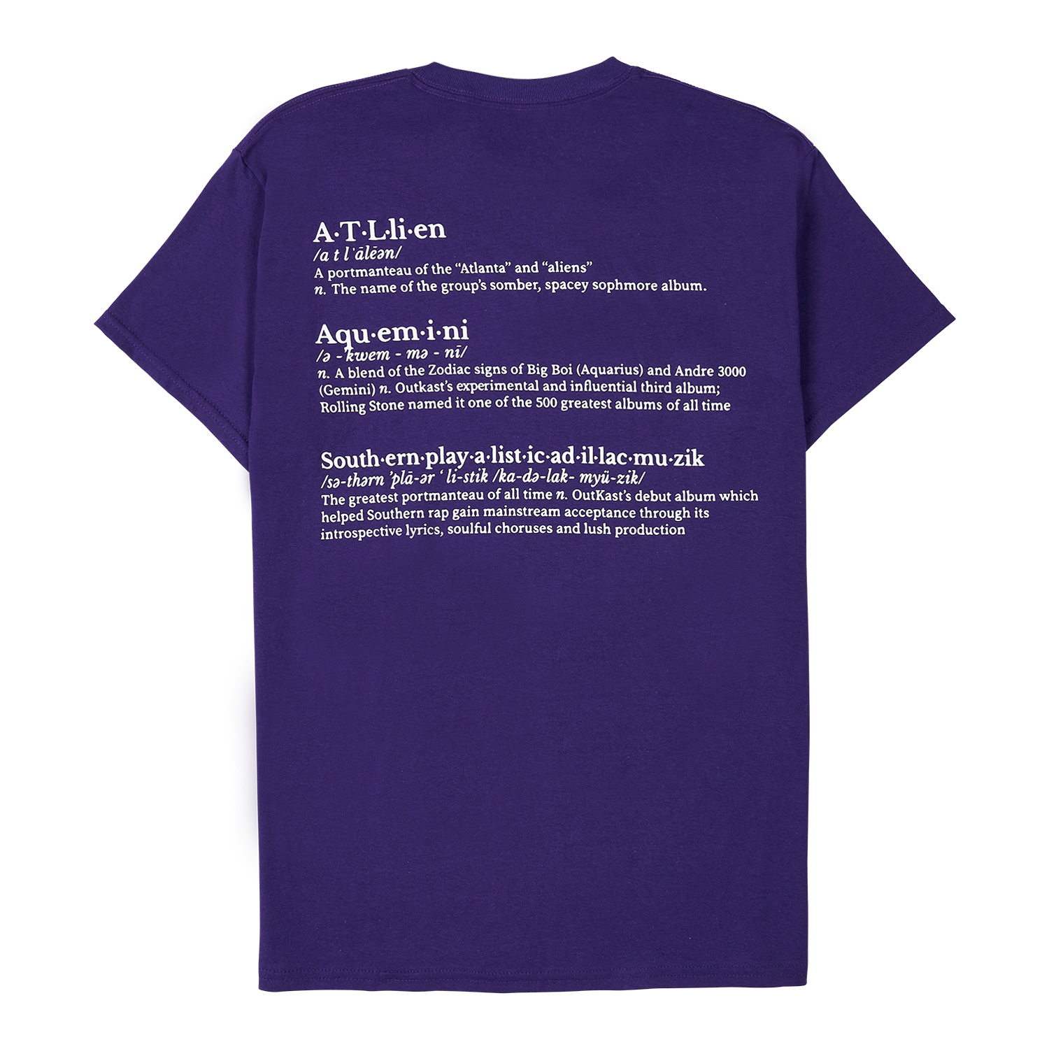 Vocabularly T-Shirt - Purple