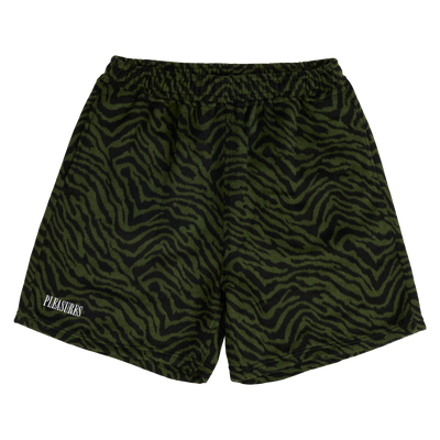 Breaker Fuzzy Stripe Shorts - Green