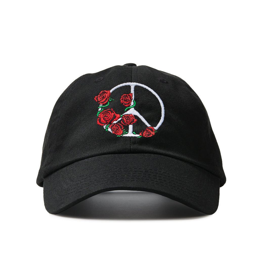 Rose City Peace Dad Cap - Black