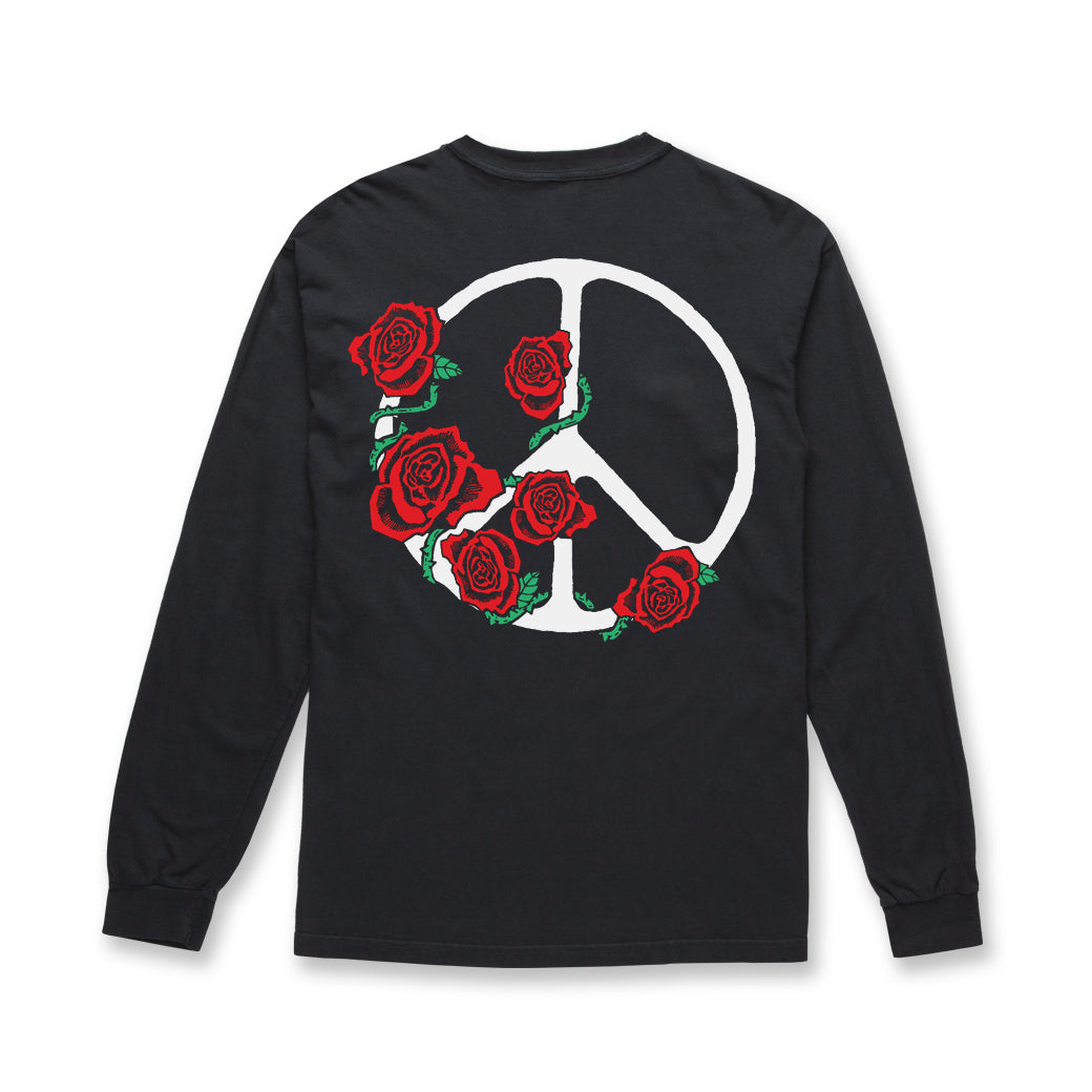 Rose City Peace LS - Black