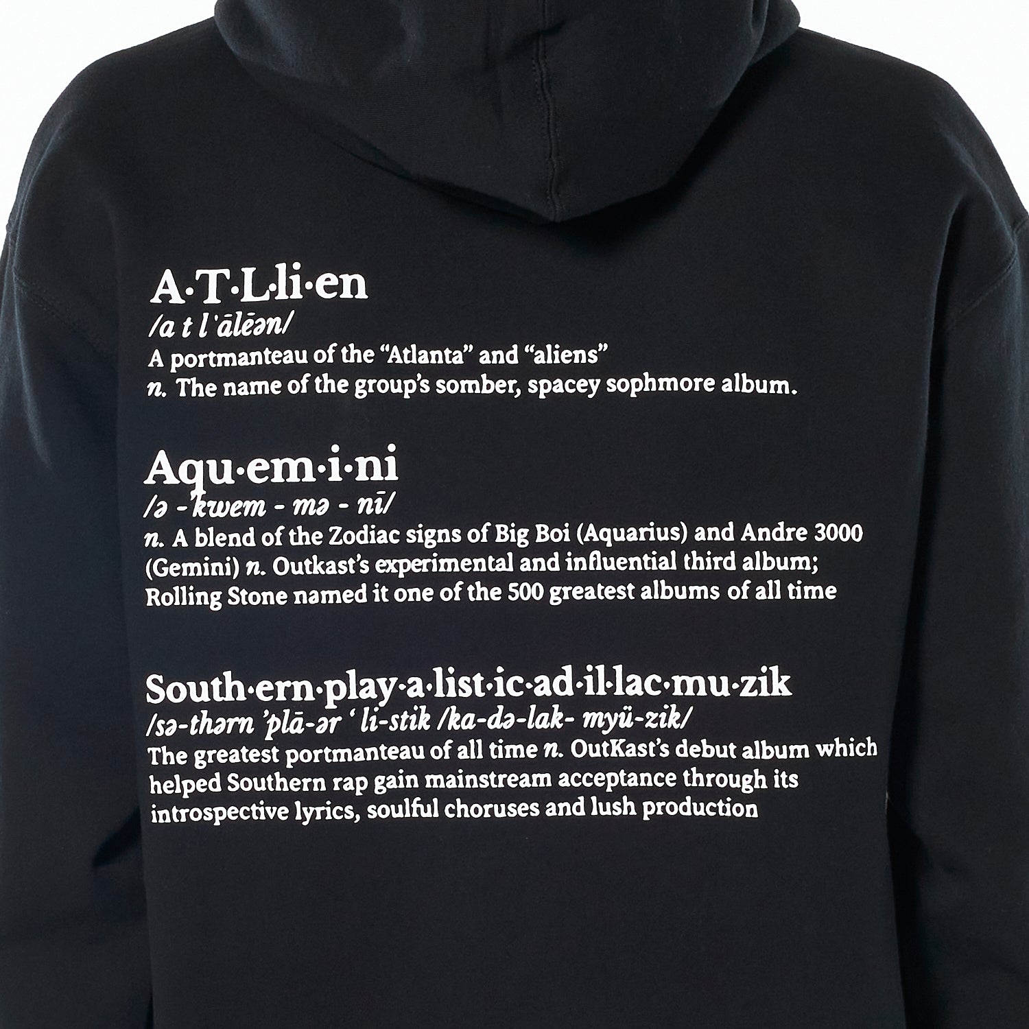 Vocabularly Hoody - Black