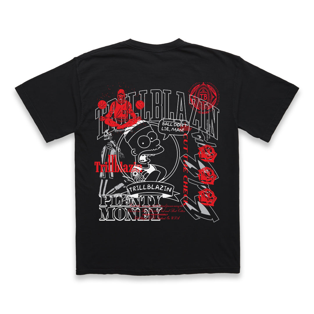 Test Print Tee - Washed Black