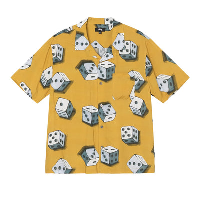 Dice Pattern Shirt - Mustard