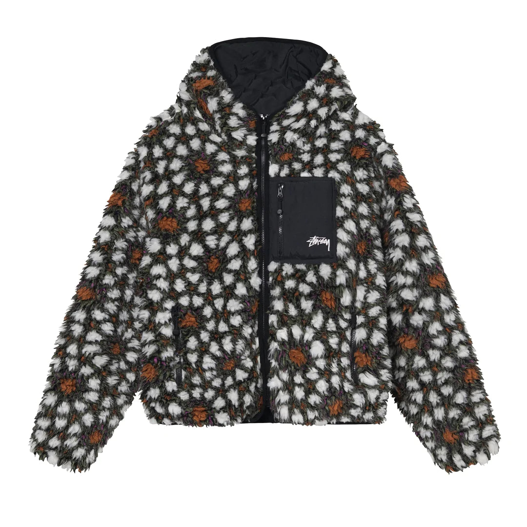 Unspoken | Stussy Pattern Sherpa Jacket - Natural