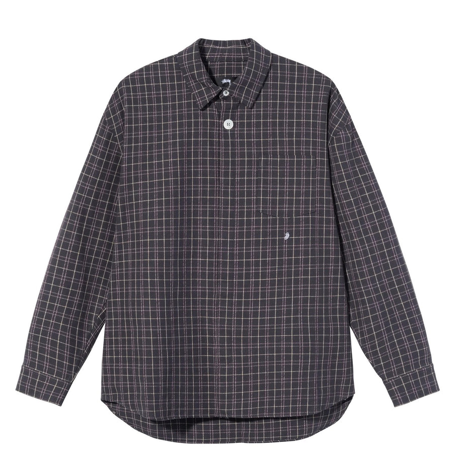 Big Button Plaid LS Shirt