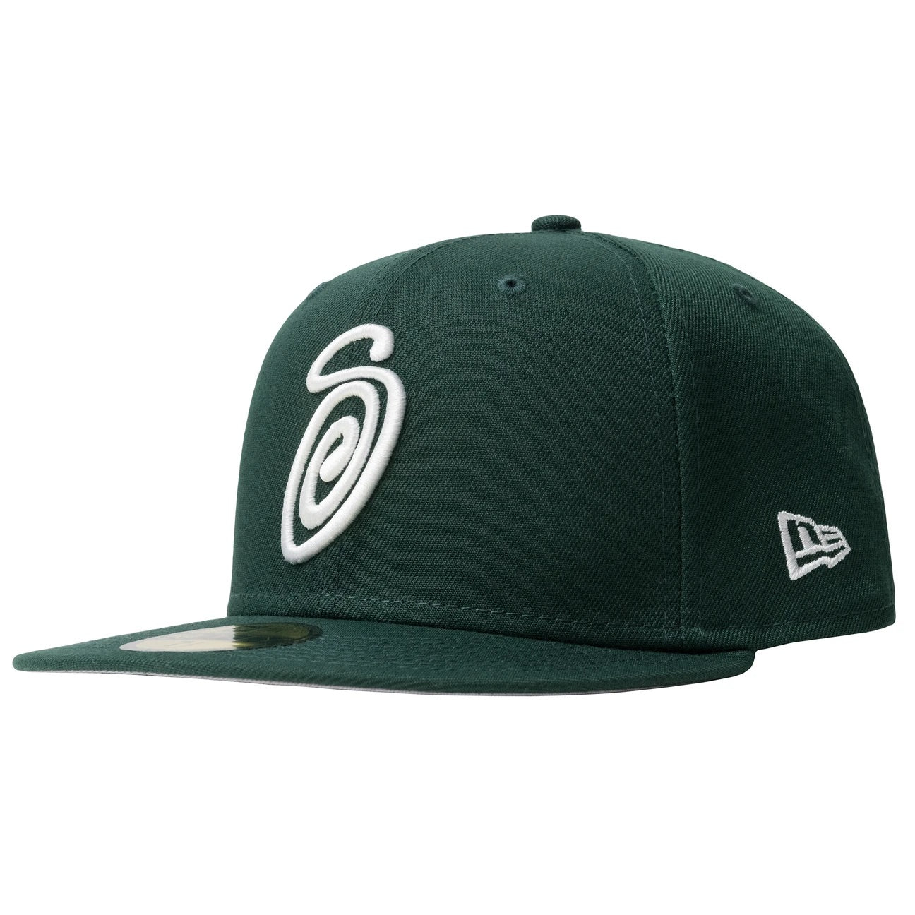 Unspoken | StussyCurly S 59Fifty New Era Cap - Forest Green