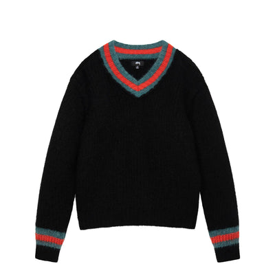 Unspoken | Stussy Mohair Tennis Sweater - Black