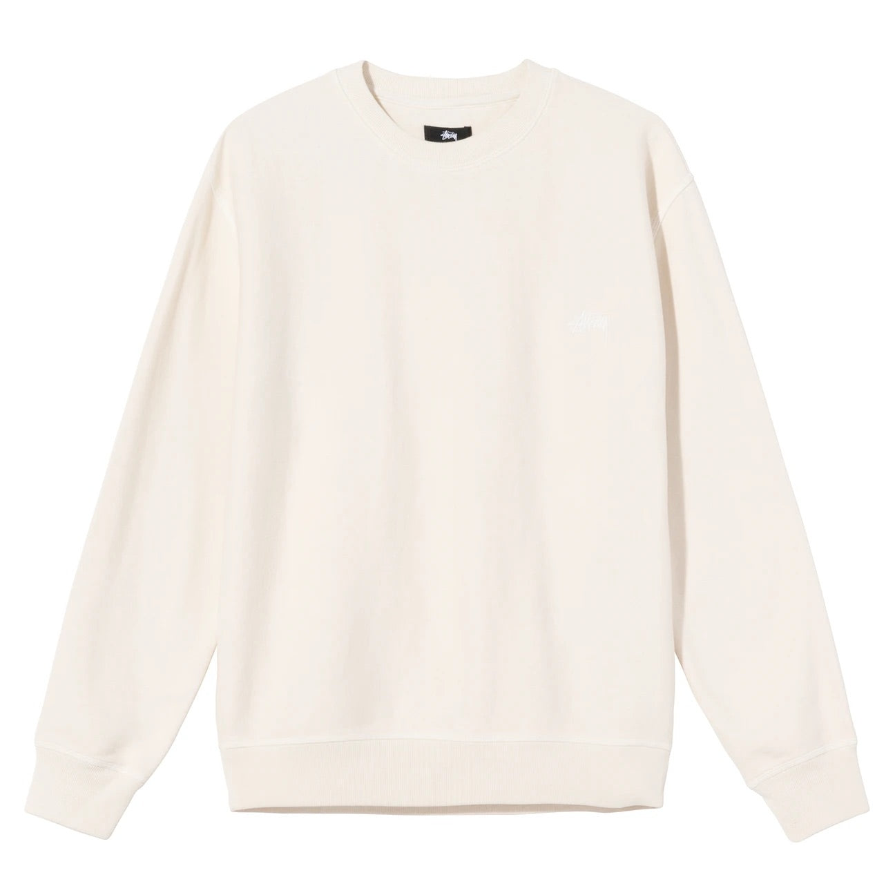 Unspoken | Stussy Stock Logo OverDyed Crew - Oatmeal