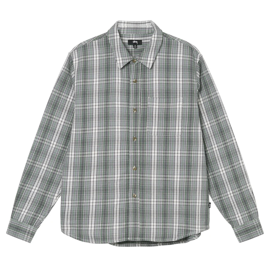 Beach Plaid Shirt - Charcoal