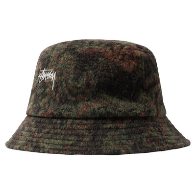 Unspoken | Stussy Psychedelic Deep Bucket Hat - Green