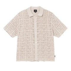 Stussy Crochet Shirt - Natural - Unspoken