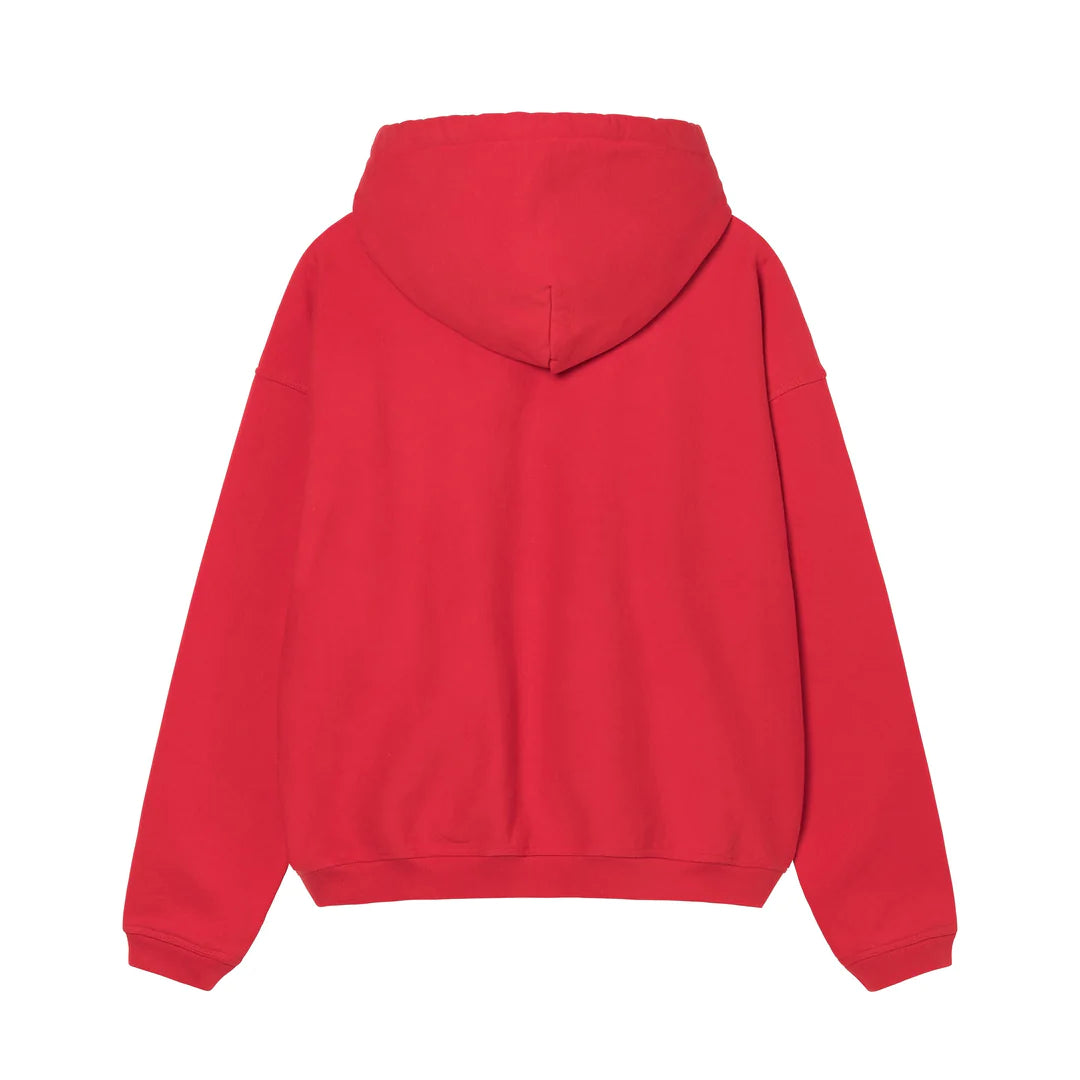 Relaxed Oversized Hoodie - Red