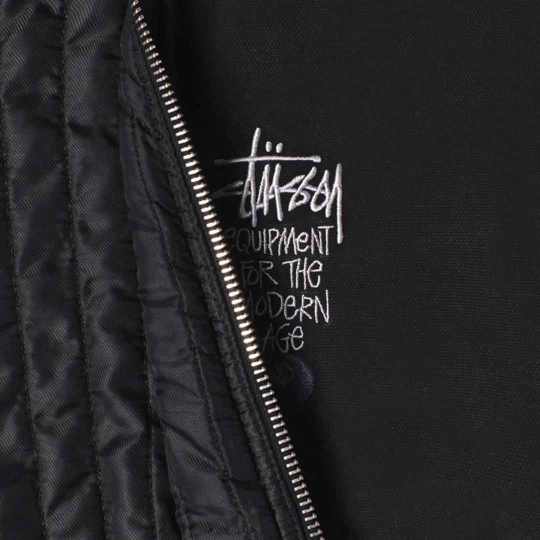 Unspoken | Stussy Canvas Insulated Work Jacket - Black