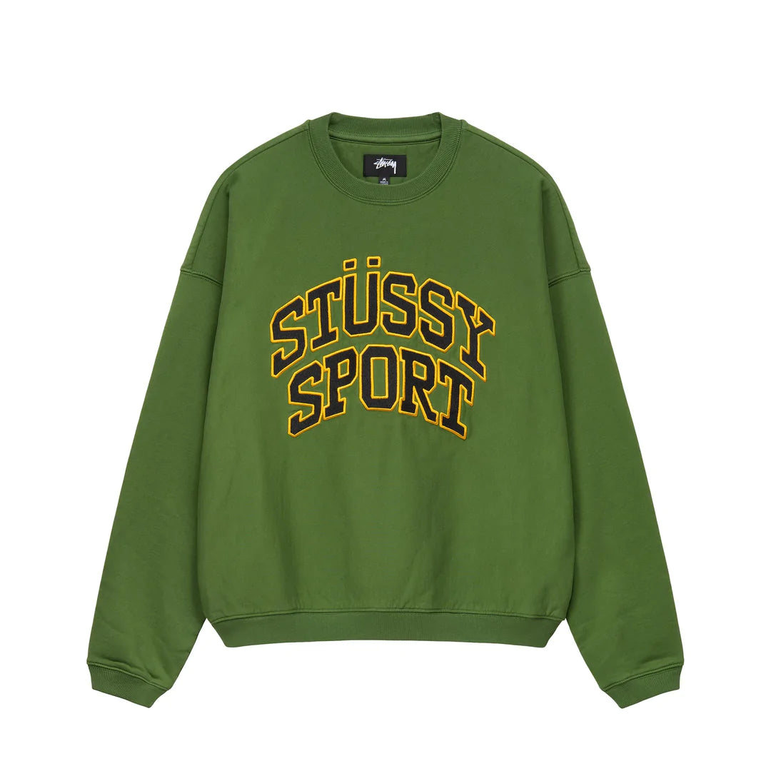 Unspoken | Stussy Relaxed Oversized Crew - Green