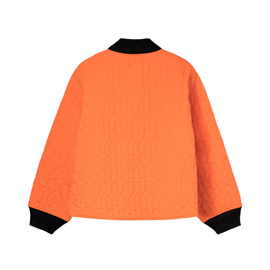 S Quilted Liner Jacket - Orange