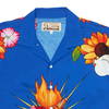 HEART BUTTON DOWN - BLUE