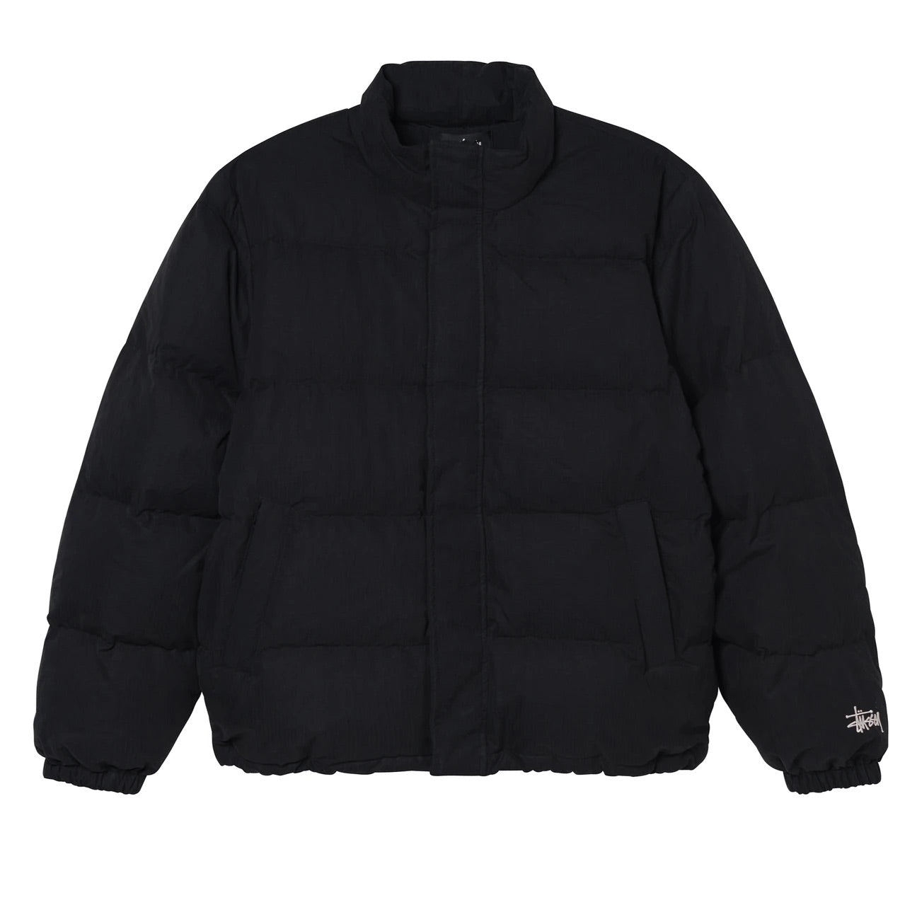 Unspoken | Stussy Shaggy Solid Down Puffer Jacket - Black