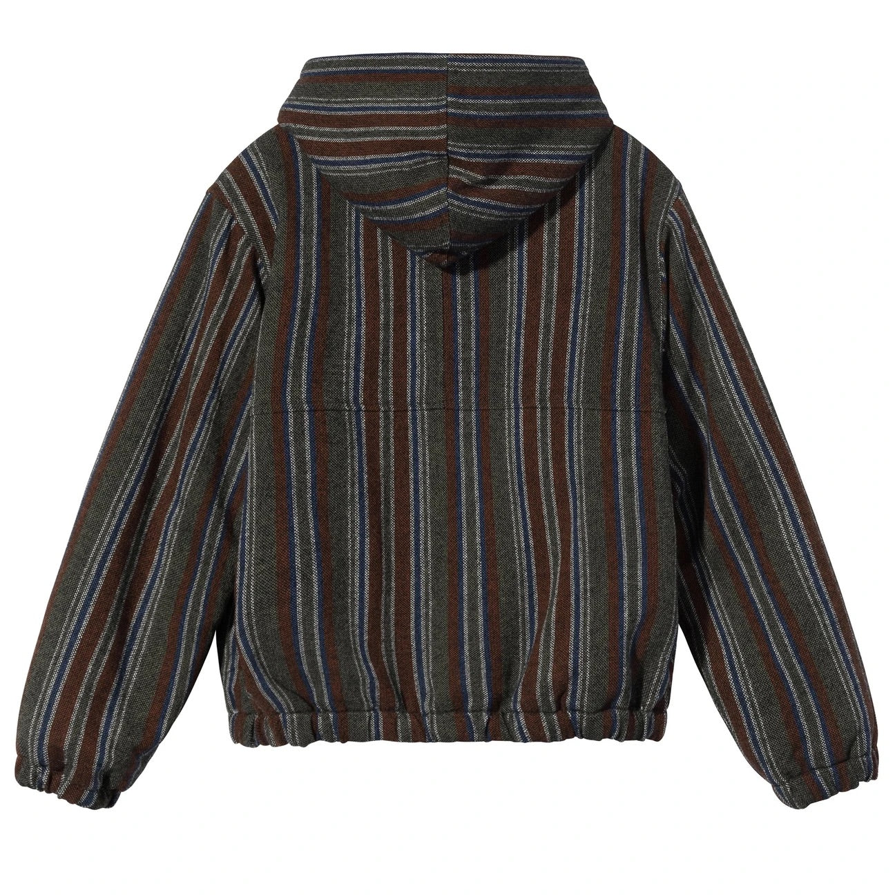 020221● STUSSY Wool Stripe Bomber Jacket