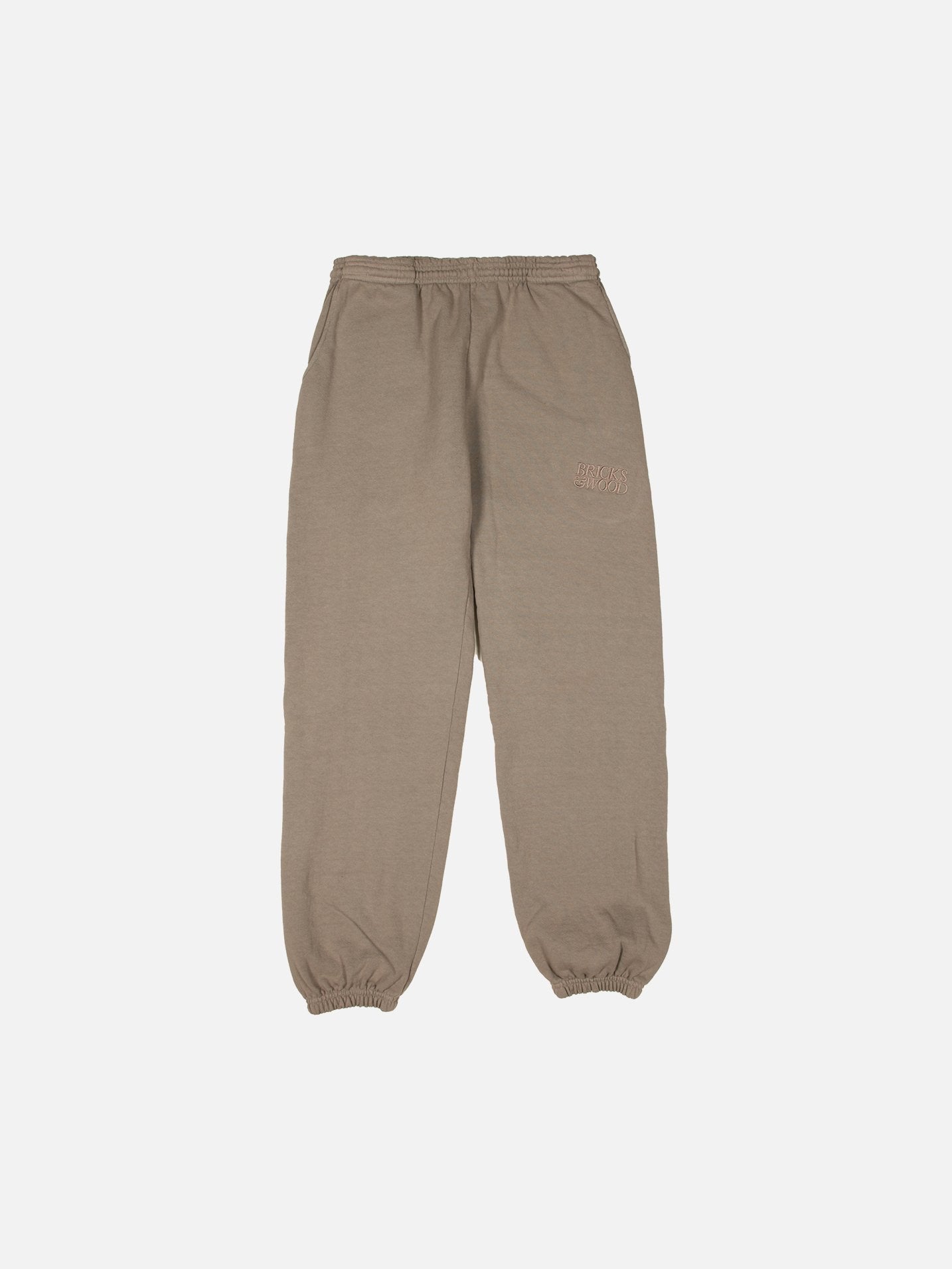 Unspoken | Bricks & Wood Logo Sweatpants - Fog