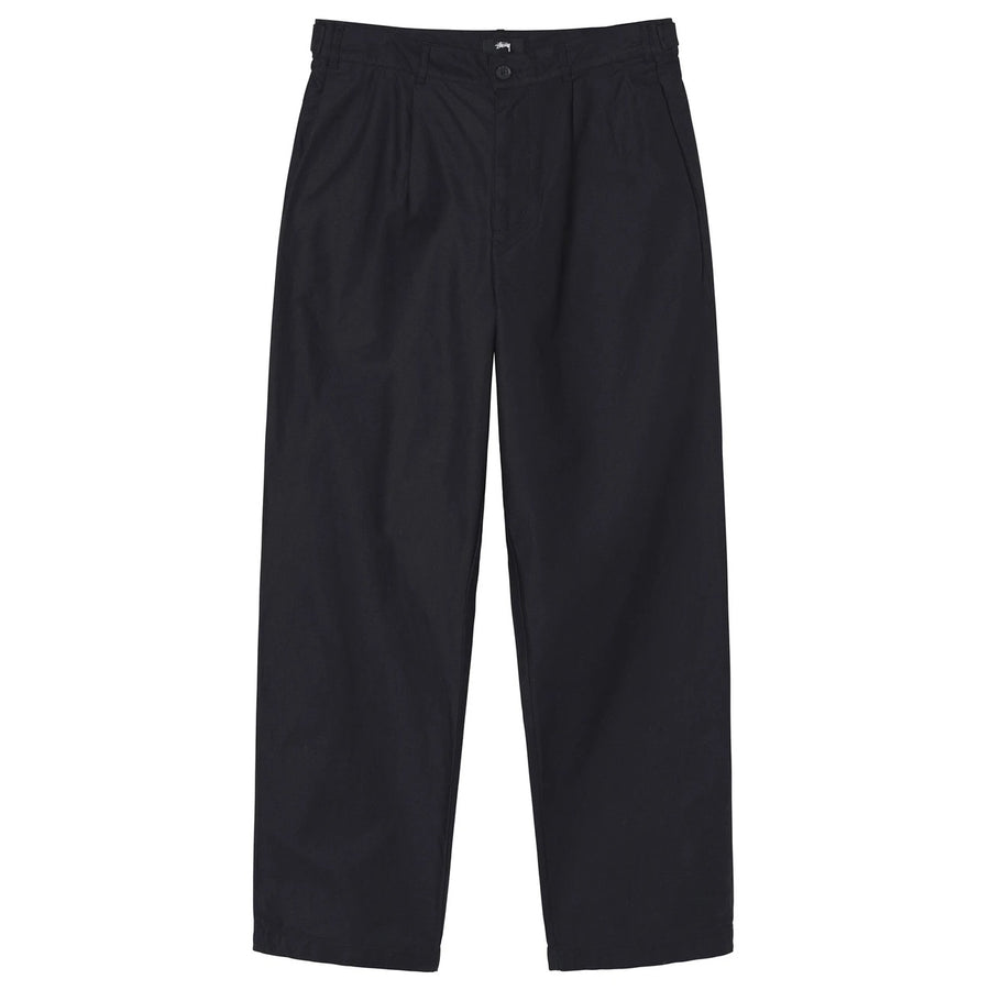 Volume Pleated Trouser - Black