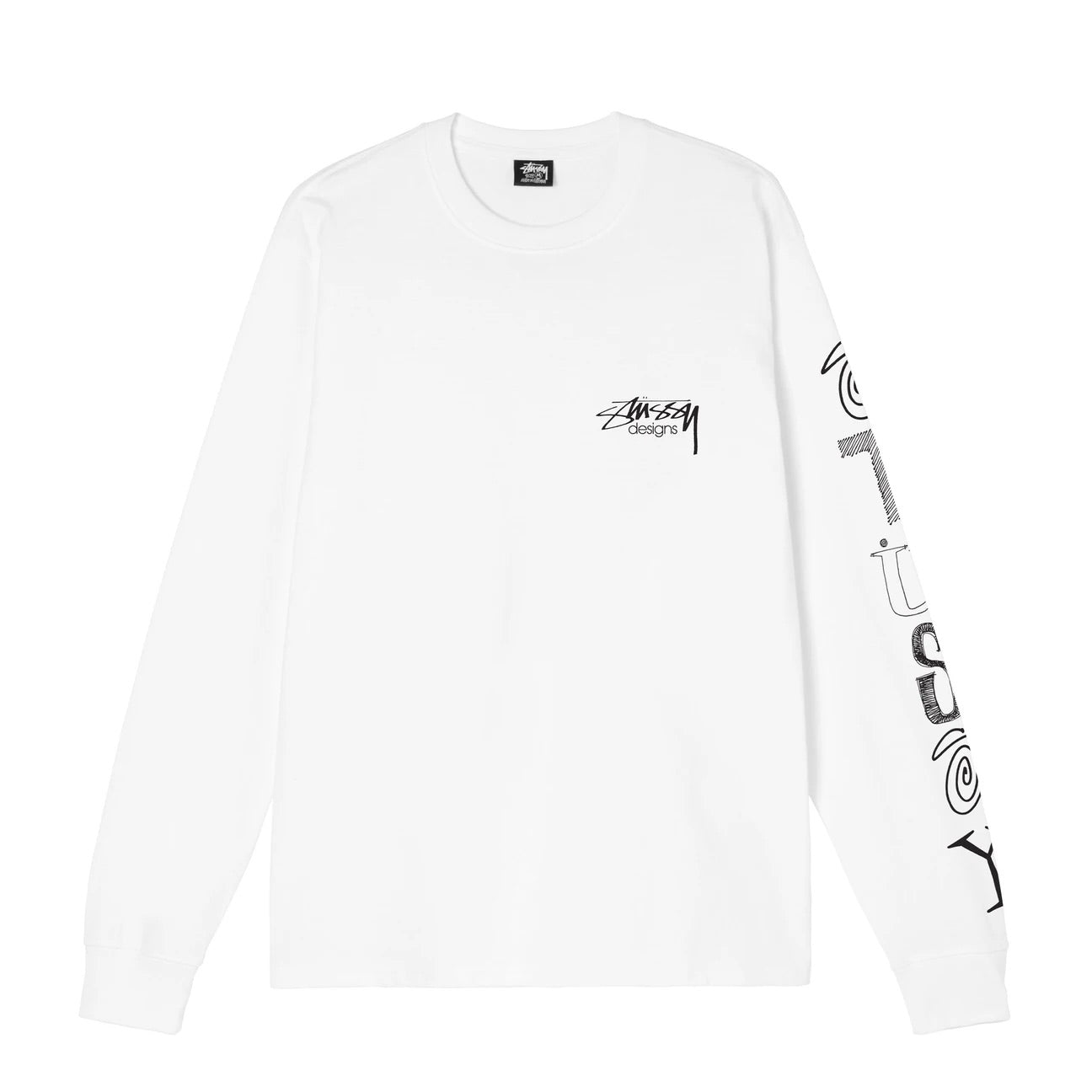 Unspoken | Stussy Ransom LS Tee - White