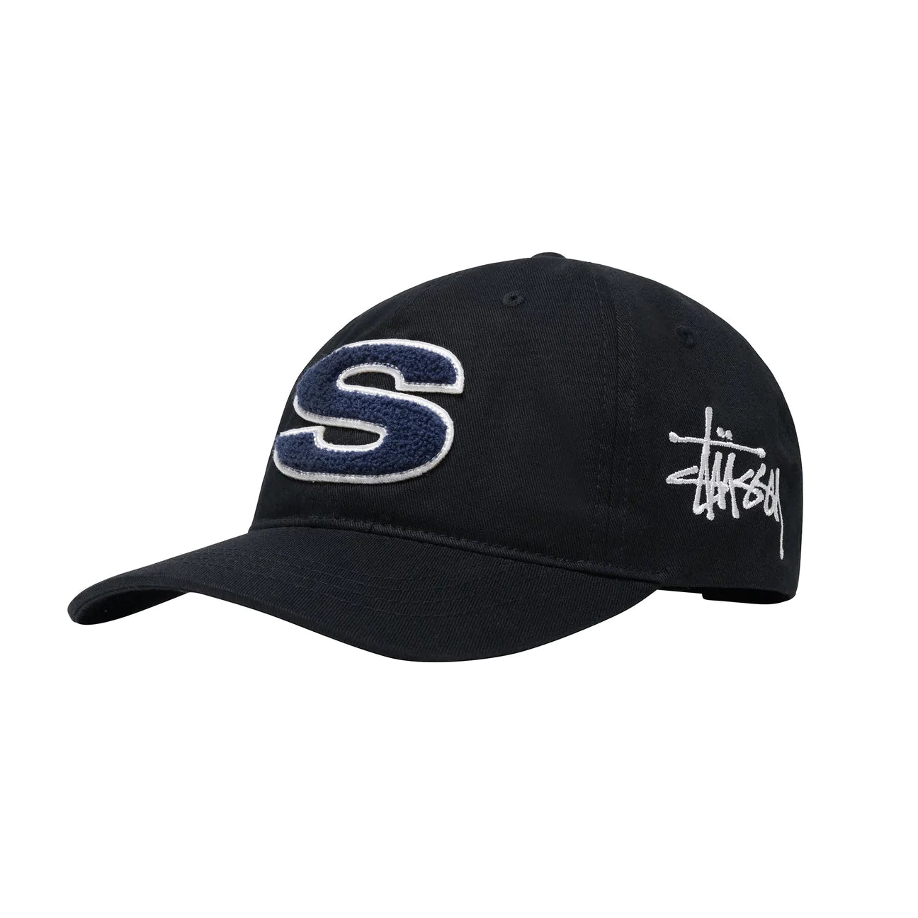 Unspoken | Stussy Chenille S Low Pro Cap - Black