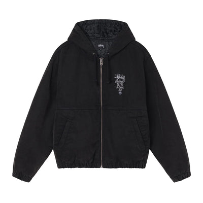 Unspoken | Stussy Canvas Insulated Work Jacket - Black