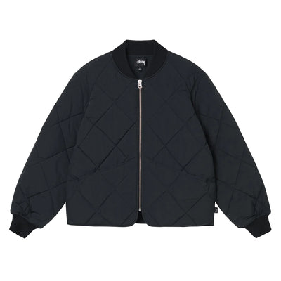 Dice Quilted Liner Jacket - Black