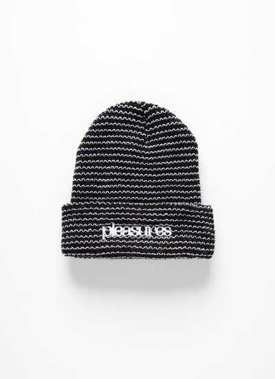 Violation Striped Beanie - Black